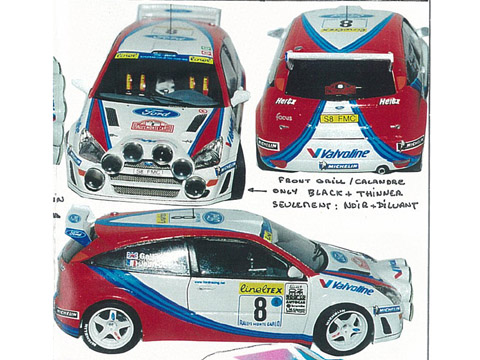 PROVENCE K1429 Ford Focus WRC MC 1999 Martini ナイトバージョン