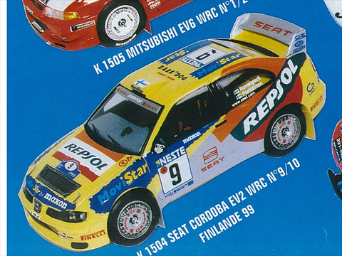 PROVENCE K1504 セアト CORDOBA EV2 WRC n.9/10  FINLAND 1999