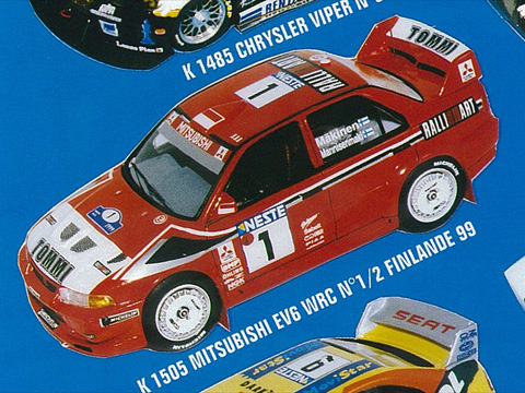 PROVENCE K1505 ミツビシ ランサー Ev.6 WRC n.1-2 FINLAND 1999 winner