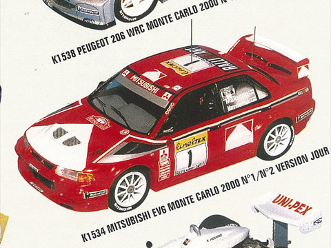 PROVENCE K1534 Mitsubishi Lancer Ev.6 MonteCarlo 2000 n.1/n.2