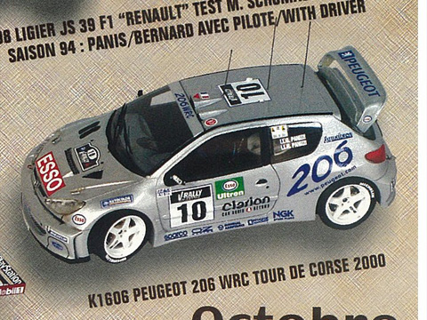 PROVENCE K1606 プジョー 206 WRC Tour de Corse 2000