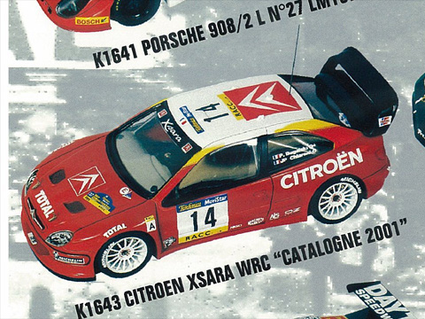 PROVENCE K1643 シトロエン XSARA WRC Catalogne 2001
