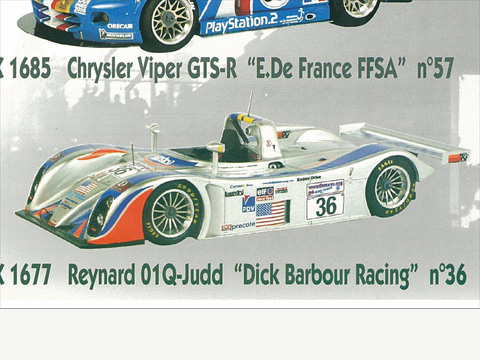 PROVENCE K1677 レイナード 01Q Judd Dick Barbour Racing n.36 LM 2001