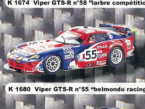 CHRYSLER VIPER GTS-R #54 BELMONDO RACING LE MANS 2000 ONYX XLM066 1:43