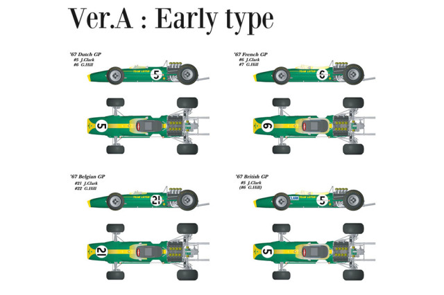 HIRO K341 1/43 Lotus 49 1967 Ver.A Early Type