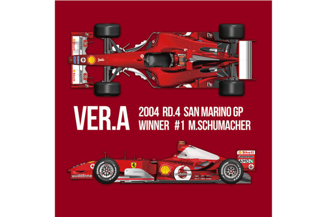 ** 予約商品 ** HIRO K867 1/12 Ferrari F2004 ver.A Rd.4 San Marino GP 2004