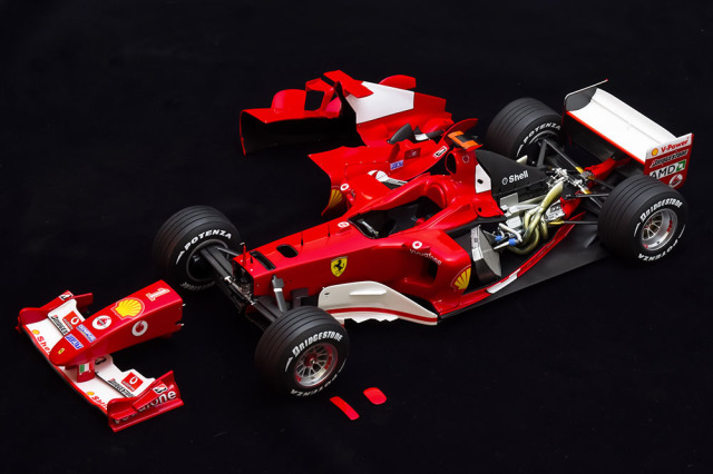 Ferrari F1カー ミニカー 13個セット 予約商品 ** HIRO K868 1/12 Ferrari F2004 ver.B Rd.14 Belgian GP
