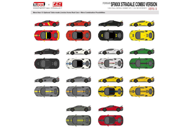 Kitbox x PZY Model 1/24キット KB08-13 Ferrari SF90XX Stradale