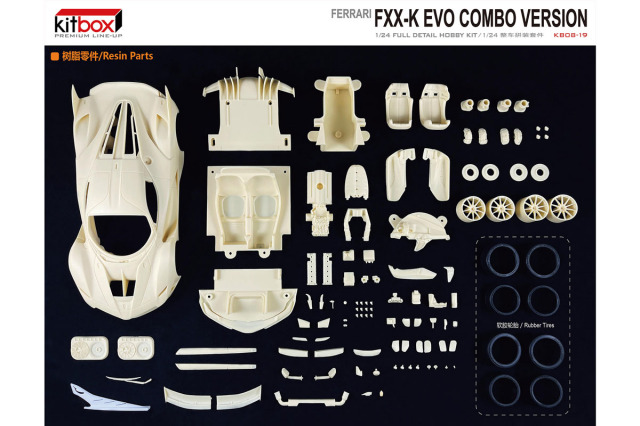 Kitbox x PZY Model 1/24キット KB08-19 Ferrari FXX K Evo ミニカー