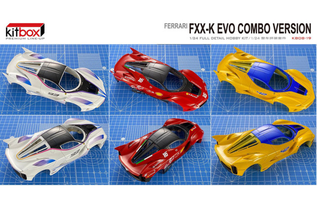 予約商品 ** Kitbox x PZY Model 1/24キット KB08-19 Ferrari FXX K