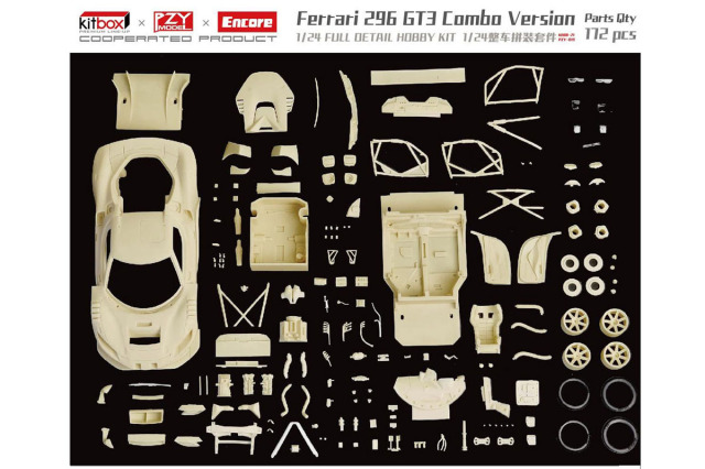 Kitbox x PZY Model 1/24キット KB08-21 Ferrari 296 GT3 ミニカー専門