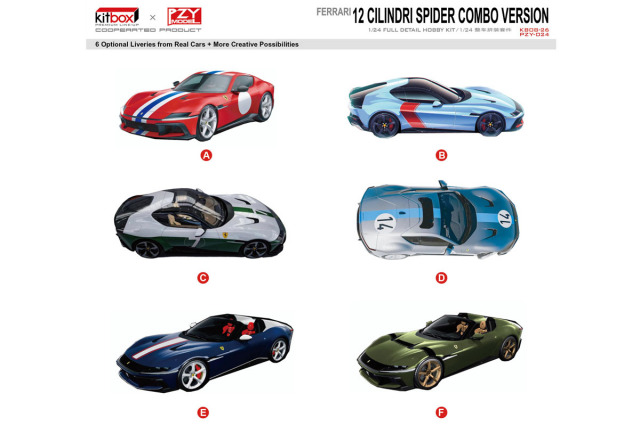 Kitbox x PZY Model 1/24キット KB08-26 Ferrari 12 Cilindri Spider