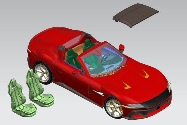 Kitbox x PZY Model 1/24キット KB08-26 Ferrari 12 Cilindri Spider