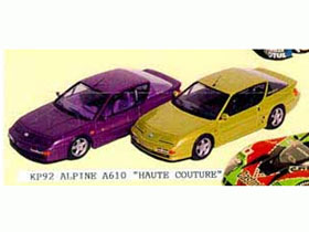 JPS KP092P アルピーヌ A610 'HAUTE COUTURE'  プリペイントキット （イエロー）