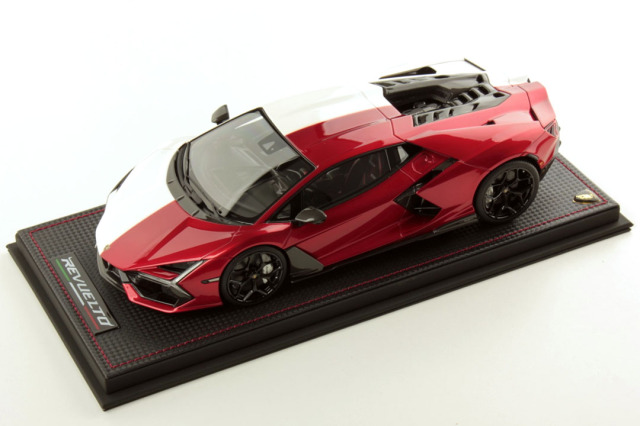 ** 予約商品 ** MR collection LAMBO058SE12 1/18 Lamborghini Revuelto - Lamborghini Day Japan Bianco Asopo / Rosso Khonsu
