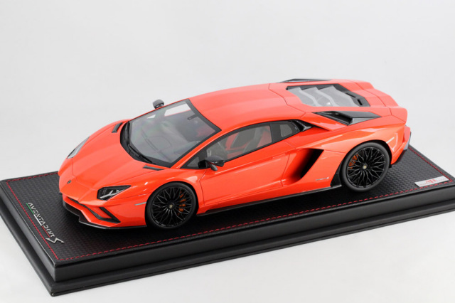 MRコレクション  LAMBO27C 1/18 ランボルギーニ アヴェンタドール S Arancio Argos