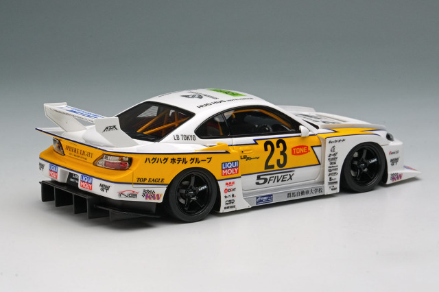 新品未開封➰スーパーシルエットLB ER34 S15➰2台セット アイドロン LB026 1/43 LB-スーパーシルエット S15 シルビア ホワイト