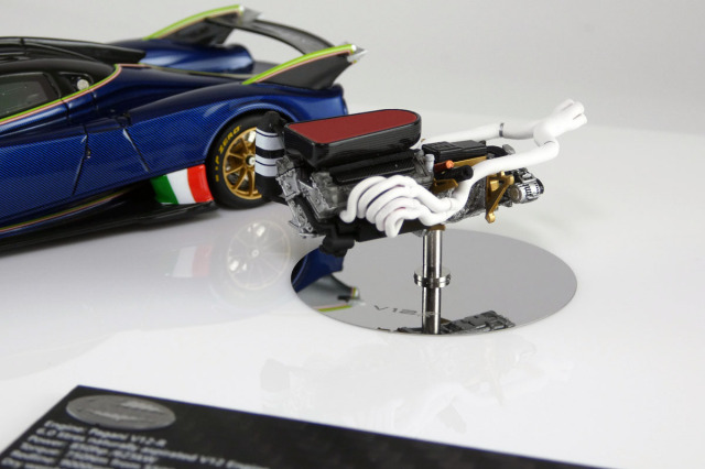 FIGART MODEL LG43KOB01 1/43 Pagani Huayra R & V12R Engine Ver