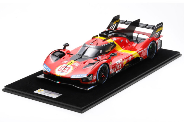 LOOKSMART LS1210 1/12 Ferrari 499P No.51 AF CORSE 24H Le Mans 2023 Winner