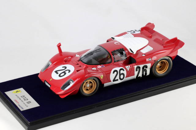 LOOKSMART LS18_08C 1/18 Ferrari 512S Daytona 1970 #26 Scuderia Ferrari （ケース付）