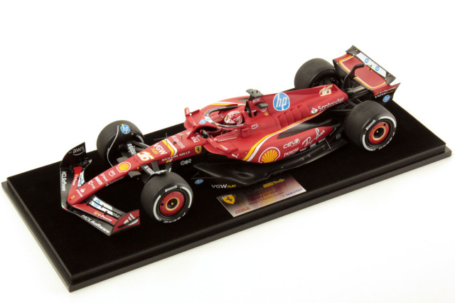 ** 予約商品 ** LOOKSMART LS18F1063 1/18 Ferrari SF-24 Monaco GP 2024 C.Leclerc Winner