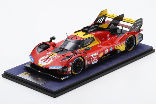 LOOKSMART LS18LM049 1/18 Ferrari 499P No.51 AF Corse Le Mans 24H 2024 3rd
