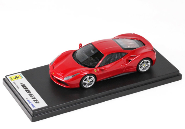 LOOKSMART LS446A Ferrari 488GTB Rosso Corsa Met. ミニカー専門店