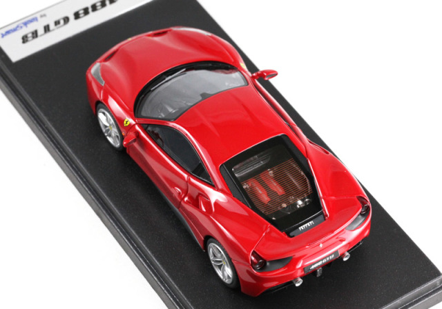 LOOKSMART LS446A Ferrari 488GTB Rosso Corsa Met. ミニカー専門店