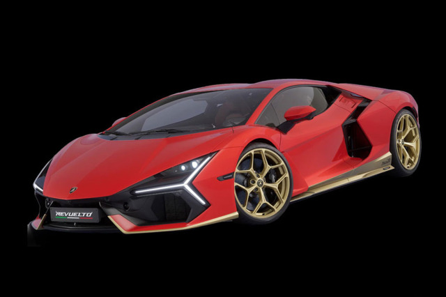 ** 予約商品 ** LOOKSMART LS543MHA 1/43 Lamborghini Revuelto Miura 60 Homage Rosso Arancio / Gold