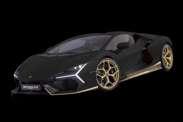 ** 予約商品 ** LOOKSMART LS543MHC 1/43 Lamborghini Revuelto Miura 60 Homage Nero Noctis / Gold
