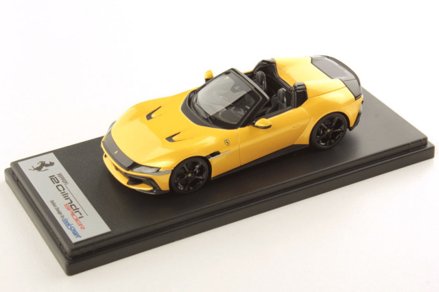 ** 予約商品 ** LOOKSMART LS556E 1/43 Ferrari 12 Cilindri Spider Giallo Tristrato