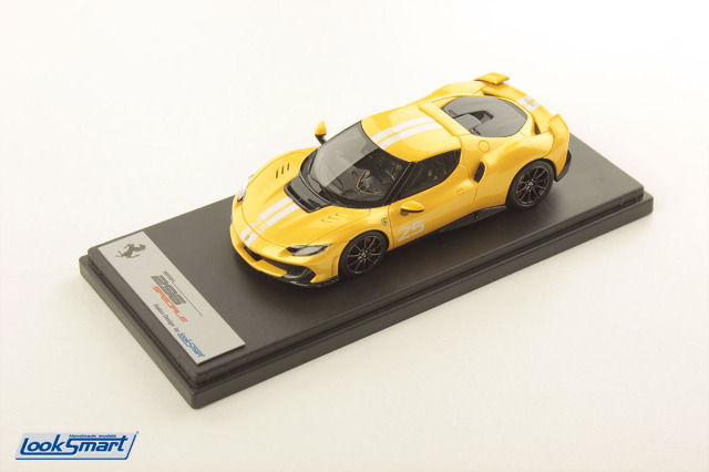 ** 予約商品 ** LOOKSMART LS564C 1/43 Ferrari 296 Speciale Giallo Tristrato with Livery