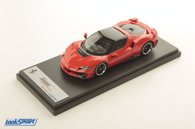 ** 予約商品 ** LOOKSMART LS564E 1/43 Ferrari 296 Speciale Rosso Dino / Black Roof