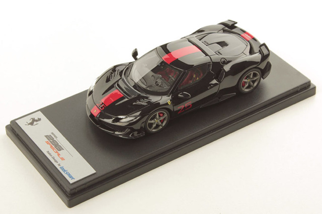** 予約商品 ** LOOKSMART LS564F 1/43 Ferrari 296 Speciale Nero Purosangue with Livery