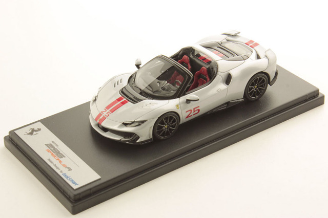 ** 予約商品 ** LOOKSMART LS565C 1/43 Ferrari 296 Speciale A Bianco Artico with Livery