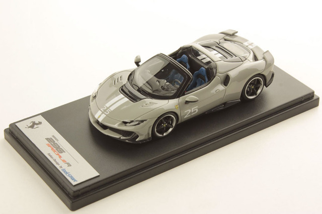 ** 予約商品 ** LOOKSMART LS565D 1/43 Ferrari 296 Speciale A Grigio Squalo with Livery