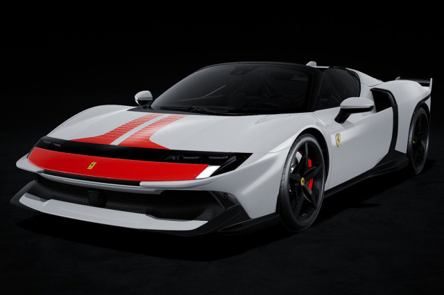 ** 予約商品 ** LOOKSMART LS566H 1/43 Ferrari 849 Testarossa Spider Bianco Artico Assetto Fiorano