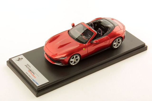 ** 予約商品 ** LOOKSMART LS573A 1/43 Ferrari Amalfi Spider Rosso Tramonto