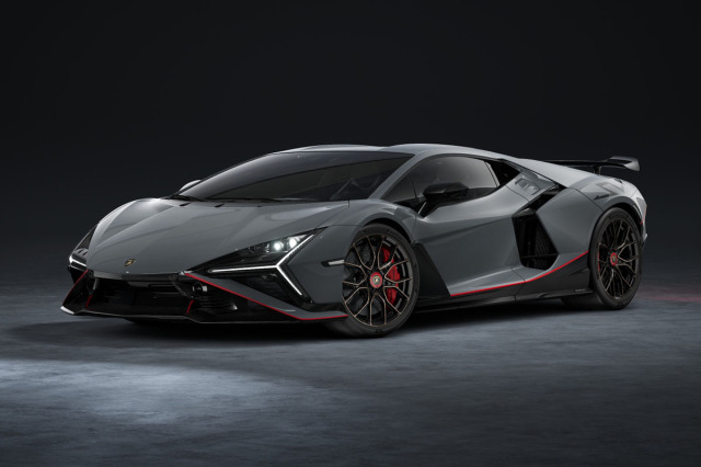 ** 予約商品 ** LOOKSMART LS577F 1/43 Lamborghini Revuelto SV Grigio Telesto with Red / Black Livery