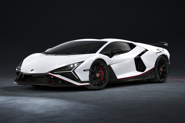 ** 予約商品 ** LOOKSMART LS577G 1/43 Lamborghini Revuelto SV Bianco Siderale with Red / Black Livery