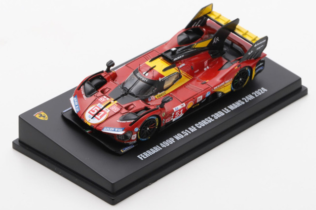 ** 予約商品 ** LOOKSMART LS64006LM 1/64 Ferrari 499P No.51 AF Corse Le Mans 24H 2024 3rd