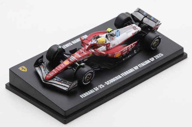 ** 予約商品 ** LOOKSMART LS64027 1/64 Ferrari SF-25 No.44 Italian GP 2025 L.Hamilton