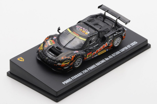 ** 予約商品 ** LOOKSMART LS64G25045 1/64 Ferrari 296 GT3 PONOS RACING No.45 GT300 Super GT 2025