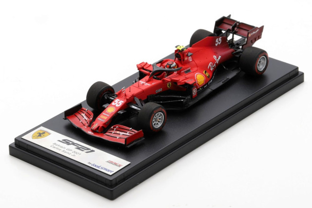 LOOKSMART LSF1036 1/43 Ferrari SF21 Bahrain GP 2021 #55 C.Sainz Jr.