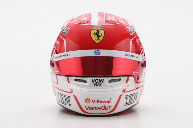 シャルル・ルクレール、モナコ仕様のヘルメット : F1通信jp