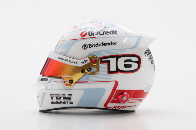 ** 予約商品 ** LOOKSMART LSHEL013 1/5 Helmet Charles Leclerc Scuderia Ferrari HP Monaco GP 2025 - 2nd