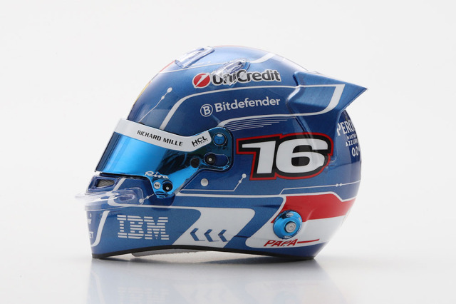 ** 予約商品 ** LOOKSMART LSHEL014 1/5 Helmet Charles Leclerc Scuderia Ferrari HP Miami GP 2025
