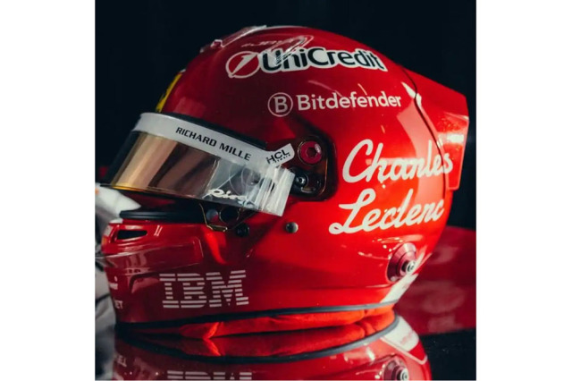 ** 予約商品 ** LOOKSMART LSHEL020 1/5 Helmet Charles Leclerc Scuderia Ferrari HP  Italian GP 2025