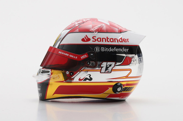 ** 予約商品 ** LOOKSMART LSHEL025 1/5 Helmet Charles Leclerc Scuderia Ferrari HP  Japanese GP 2024