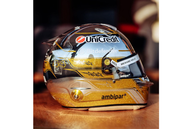 ** 予約商品 ** LOOKSMART LSHEL029 1/5 Helmet Lewis Hamilton Scuderia Ferrari HP Abu Dhabi GP 2025